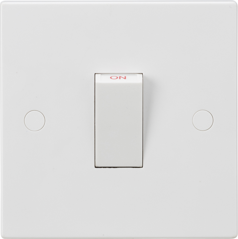 Knightsbridge MLA SN8331W 45A 1G DP Switch (White Rocker)