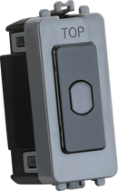 Knightsbridge MLA GDM014MB 1G 1-way 10-200W (10-100W LED) trailing edge dimmer (Press Type) - matt black