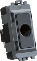 Knightsbridge MLA GDM012MB Flex outlet module (up to 10mm) - matt black