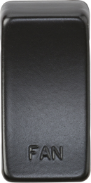 Knightsbridge MLA GDFANMB Switch cover "marked FAN" - matt black