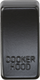 Knightsbridge MLA GDCOOKMB Switch cover "marked COOKER HOOD" - matt black