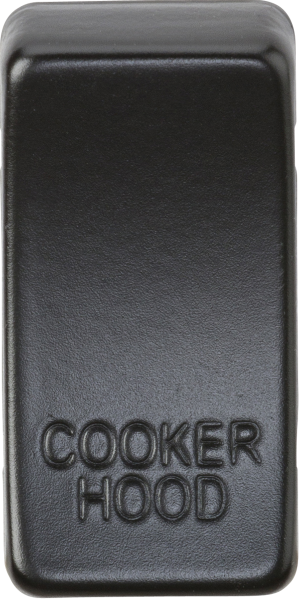 Knightsbridge MLA GDCOOKMB Switch cover "marked COOKER HOOD" - matt black