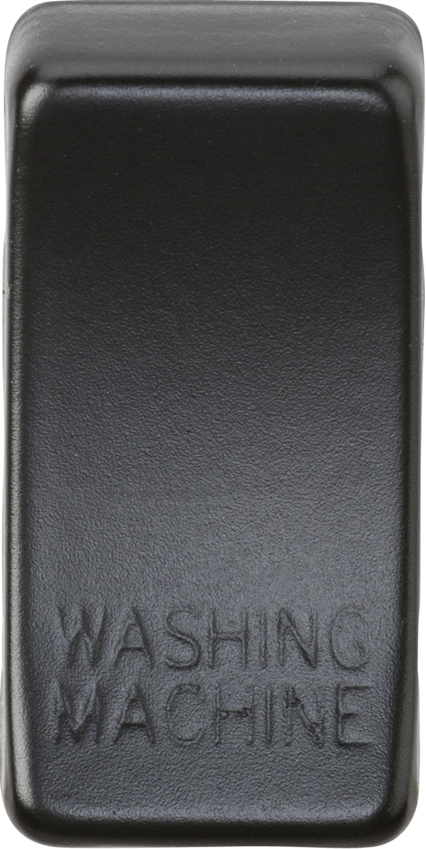 Knightsbridge MLA GDWASHMB Switch cover "marked WASHING MACHINE" - matt black