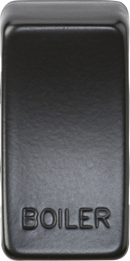 Knightsbridge MLA GDBOILMB Switch cover "marked BOILER" - matt black