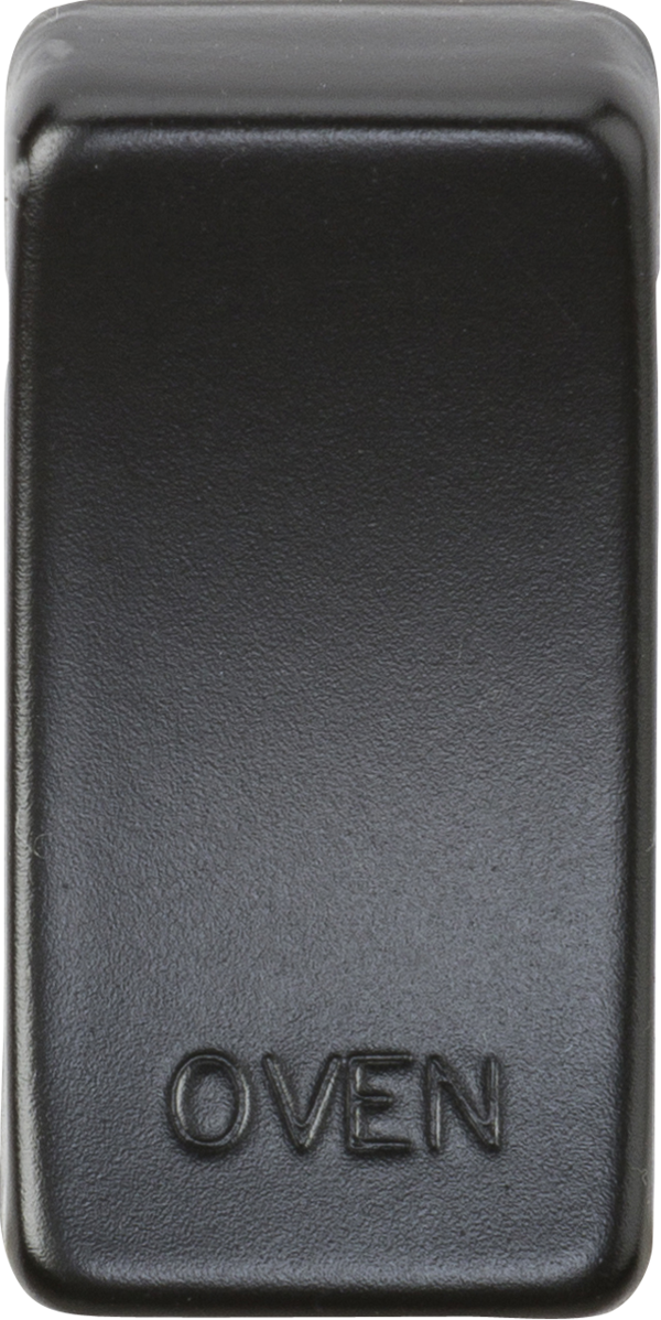 Knightsbridge MLA GDOVENMB Switch cover "marked OVEN" - matt black