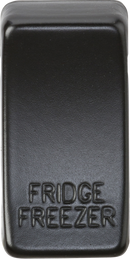 Knightsbridge MLA GDFRIDMB Switch cover "marked FRIDGE FREEZER" - matt black