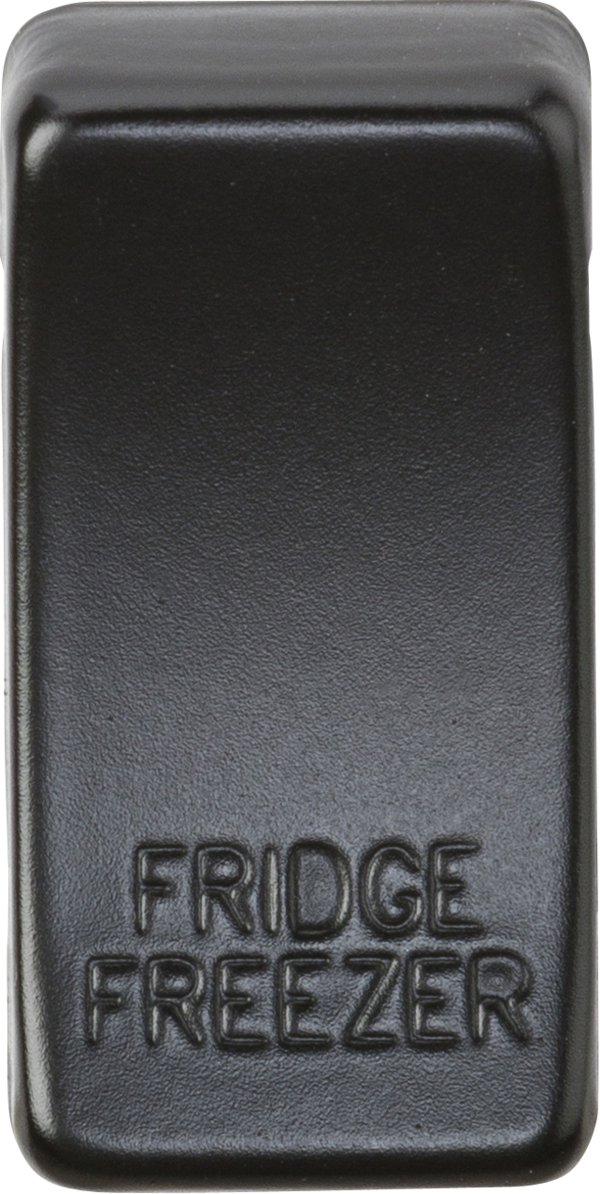 Knightsbridge MLA GDFRIDMB Switch cover "marked FRIDGE FREEZER" - matt black