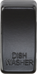 Knightsbridge MLA GDDISHMB Switch cover "marked DISHWASHER" - matt black