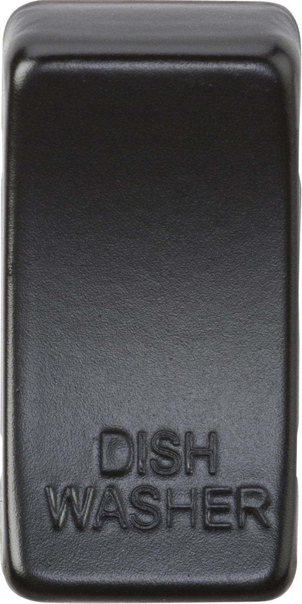 Knightsbridge MLA GDDISHMB Switch cover "marked DISHWASHER" - matt black