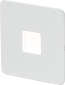 Knightsbridge MLA SFPLMW Screwless 230V LED Plinth Light - Matt White