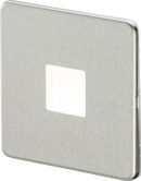 Knightsbridge MLA SFPLBC Screwless 230V LED Plinth Light - Brushed Chrome