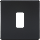 Knightsbridge MLA GDSF001MB Screwless 1G grid faceplate - matt black