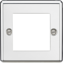 Knightsbridge MLA CL2GPC 2G Modular Faceplate - Rounded Edge Polished Chrome