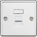 Knightsbridge MLA CL45PC RJ45 Network Outlet - Rounded Edge Polished Chrome