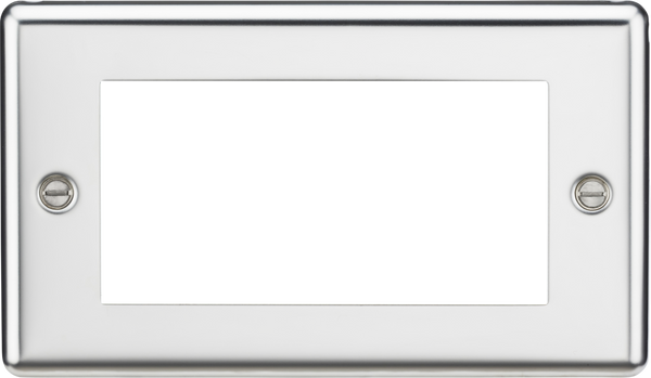 Knightsbridge MLA CL4GPC 4G Modular Faceplate - Rounded Edge Polished Chrome