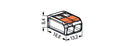 Wago 4mm Splicing 2-Way Compact Connector with Levers  (221-412) - Box of 100