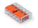 Wago 4mm Splicing 5-Way Compact Connector with Levers  (221-415) - Box of 25