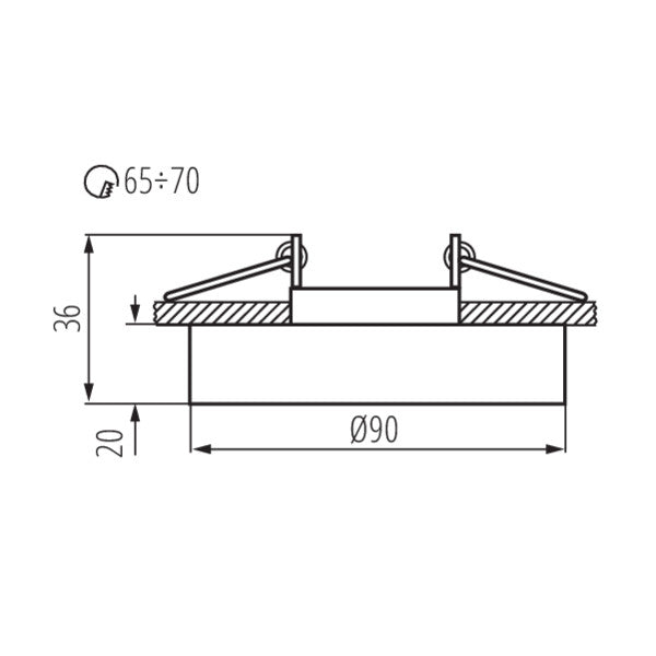 Kanlux MORTA Decorative Ceiling Light B CT-DSO50-SR (22117)