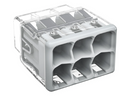 Wago 2773-406 Box of 50,Compact Splicing Connector max. 4mm" 6-conductor