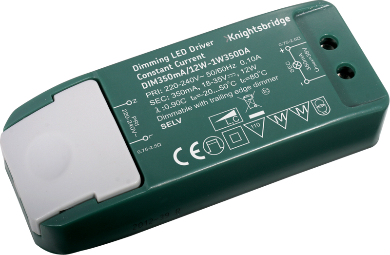 Knightsbridge MLA 1W350DA IP20 350mA 12W LED Dimmable Driver - Constant Current