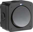 Knightsbridge MLA OP2 IP66 20AX 1G SP 2-way switch - Black