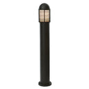 Saxby CH200E27BK 1M IP44 15W E27 Dimmable Louvre Bollard Light  - Matt Black