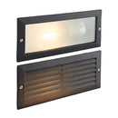 Saxby OL60AB Eco Plain & Louvre Brick Light  IP44 Waterproof, 40W Outdoor Wall Light, Durable and Energy Efficient