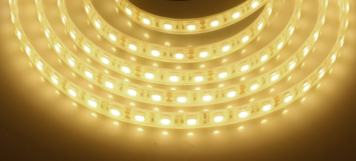 Waterproof LED Strip Warm White, 5M, 60LED-M (2800K 12V-3528-300-5M)