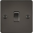 Knightsbridge MLA FP2000GM Flat Plate 10AX 1G 2 Way Switch - Gunmetal