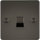 Knightsbridge MLA FP7400GM Flat Plate Telephone extension socket - gunmetal