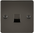 Knightsbridge MLA FP7300GM Flat Plate Telephone master socket - gunmetal