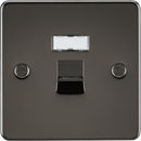 Knightsbridge MLA FPRJ45GM Flat Plate RJ45 network outlet - gunmetal