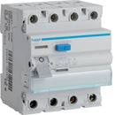 Hager CDA440U 40A, 4-Pole, 30mA A-Class RCCB