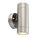 Saxby (13802) Palin 2lt IP44 7W Brushed Stainless Steel Wall lights
