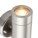 Saxby (13802) Palin 2lt IP44 7W Brushed Stainless Steel Wall lights