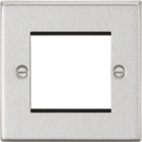 Knightsbridge MLA CS2GBC 2G Modular Faceplate - Square Edge Brushed Chrome