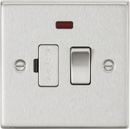 Knightsbridge MLA CS63NBC 13A Switched Fused Spur Unit with Neon - Square Edge Brushed Chrome