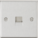 Knightsbridge MLA CS73BC Telephone Master Outlet - Square Edge Brushed Chrome
