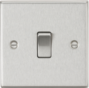 Knightsbridge MLA CS834BC 20A 1G DP Switch - Square Edge Brushed Chrome