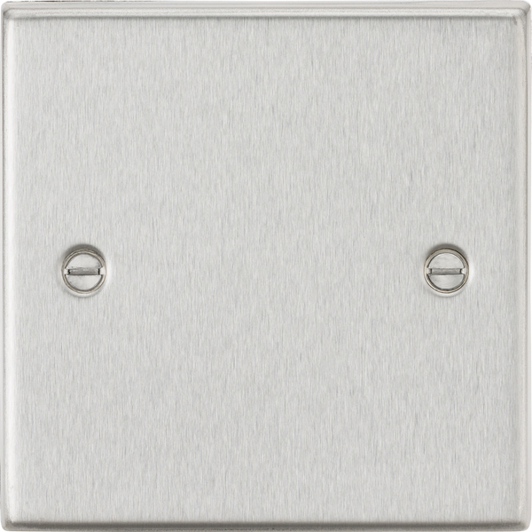 Knightsbridge MLA CS85BC 1G Blanking Plate - Square Edge Brushed Chrome