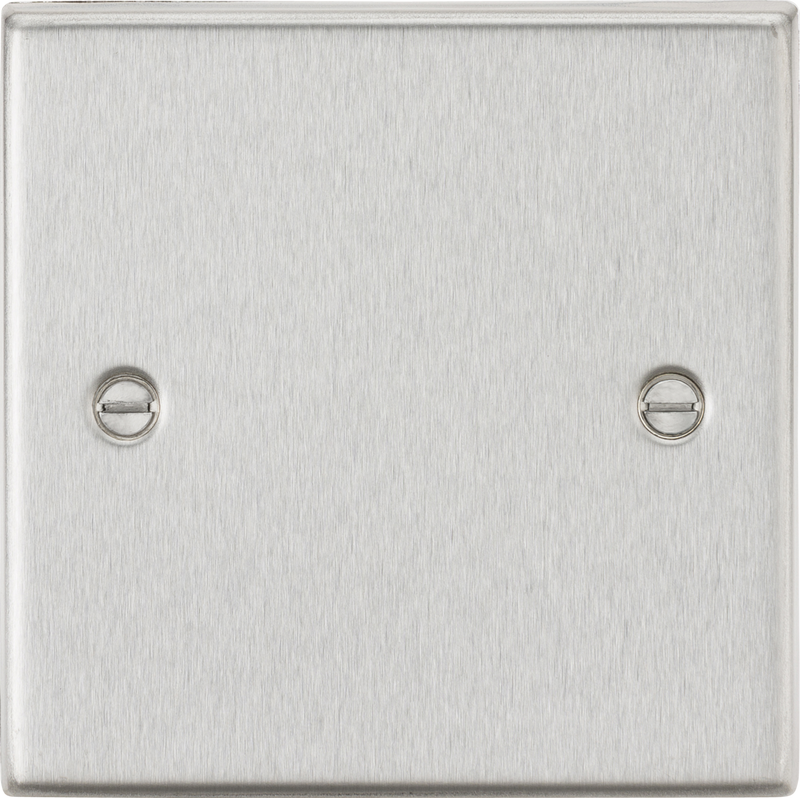 Knightsbridge MLA CS85BC 1G Blanking Plate - Square Edge Brushed Chrome