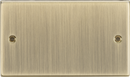 Knightsbridge MLA CS86AB 2G Blanking Plate - Square Edge Antique Brass