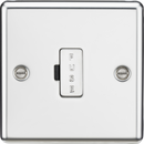 Knightsbridge MLA CL6PC 13A Fused Spur Unit - Rounded Edge Polished Chrome