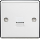 Knightsbridge MLA CL74PC Telephone Extension Outlet - Rounded Edge Polished Chrome