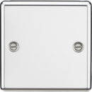 Knightsbridge MLA CL85PC 1G Blanking Plate - Rounded Edge Polished Chrome
