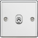 Knightsbridge MLA CLTOG12PC 10AX 1G Intermediate Toggle Switch - Rounded Edge Polished Chrome