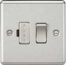 Knightsbridge MLA CL63BC 13A Switched Fused Spur Unit - Rounded Edge Brushed Chrome