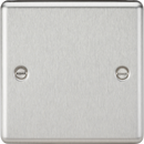 Knightsbridge MLA CL85BC 1G Blanking Plate - Rounded Edge Brushed Chrome