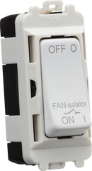 Knightsbridge MLA GDM020MW 10A Fan Isolator Module - Matt White