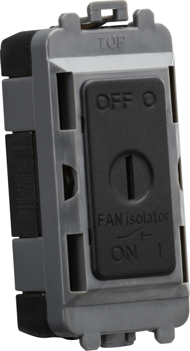 Knightsbridge MLA GDM021MB 10A Fan Isolator Key Switch Module - Matt Black